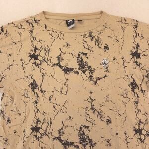 WXYZ Casual Crew Neck Short Sleeve T Shirt Mens Size Extra Large XL Tan Black